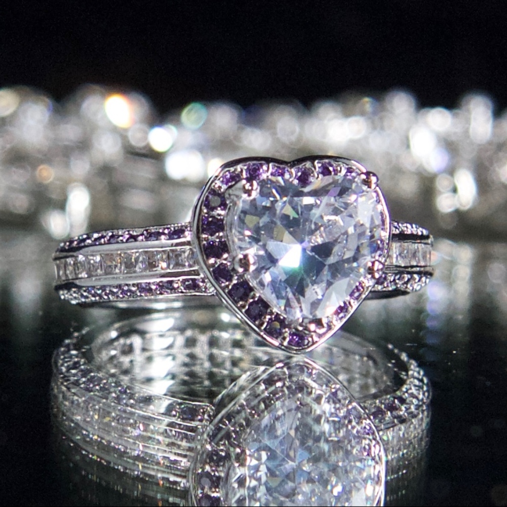 925 14k Gold Dipped Halo Swarovski Engagement